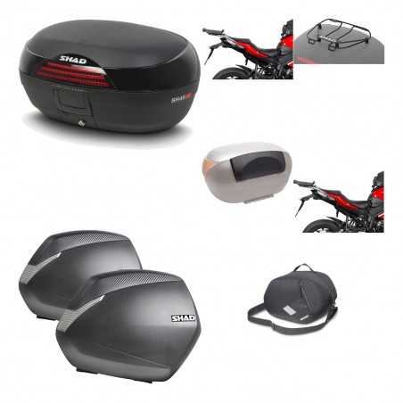 SHAD Maletas laterales + baul trasero herraje montaje accesorios 3p SH46 SH 46 NEW MODEL SH36 36 KIT-194869