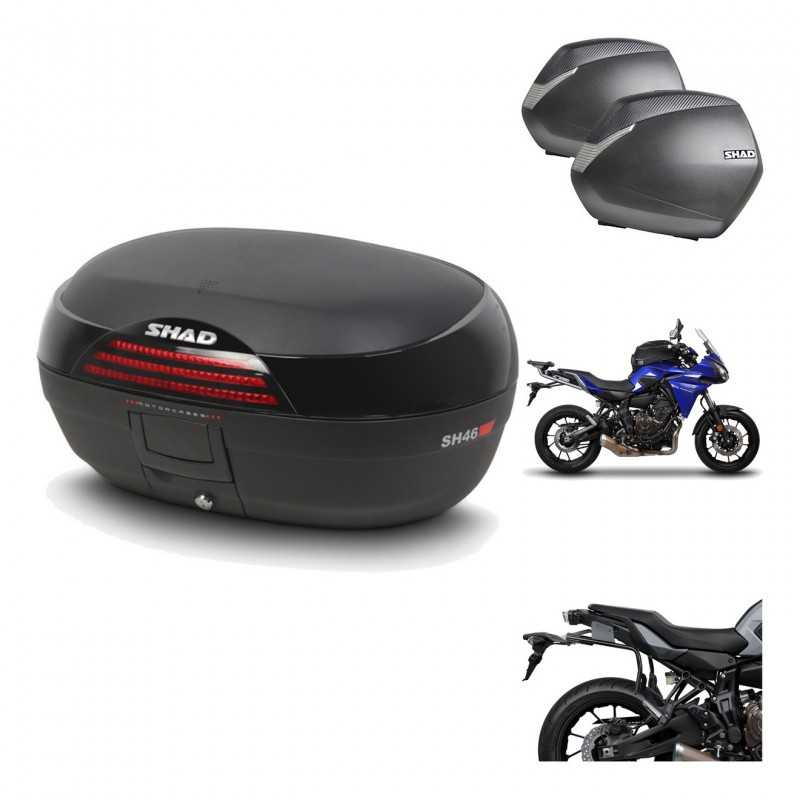 Lateral cases + back trunk + big top fitting + 3p hardware  SH46 SH 46 NEW MODEL