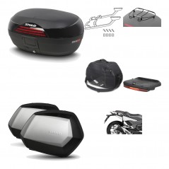 Lateral cases + back trunk + big top fitting + accessories + 3p hardware  SH46 S