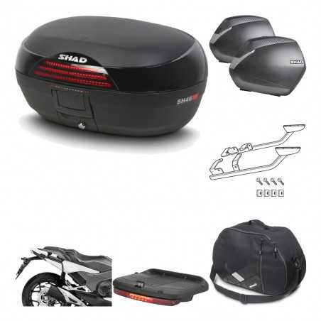 SHAD Maletas laterales + baul trasero herraje montaje accesorios 3p SH46 SH 46 NEW MODEL SH36 36 KIT-195320