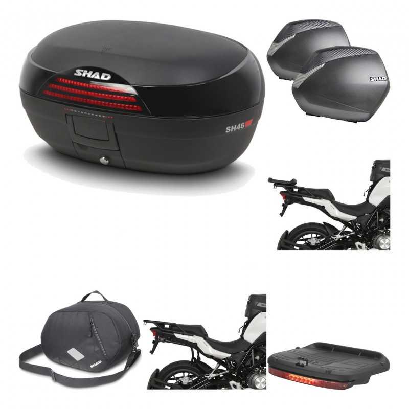 SHAD Maletas laterales + baul trasero herraje montaje accesorios 3p SH46 SH 46 NEW MODEL SH36 36 KIT-195571