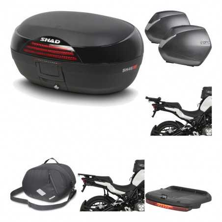 SHAD Maletas laterales + baul trasero herraje montaje accesorios 3p SH46 SH 46 NEW MODEL SH36 36 KIT-195571