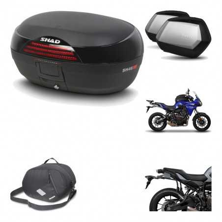 SHAD Maletas laterales + baul trasero herraje montaje 3p bolsa interna SH46 SH 46 NEW MODEL SC SH35 PREMIUM KIT-195473