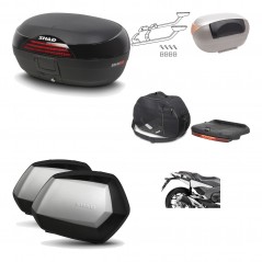 SHAD Maletas laterales + baul trasero herraje montaje accesorios 3p SH46 SH 46 NEW MODEL SC SH35 PREMIUM KIT-195372