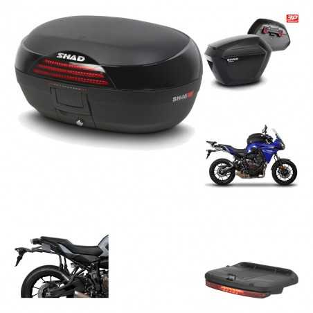 SHAD Maletas laterales + baul trasero herraje montaje luz de freno 3p SH46 SH 46 NEW MODEL SH23 KIT-195477
