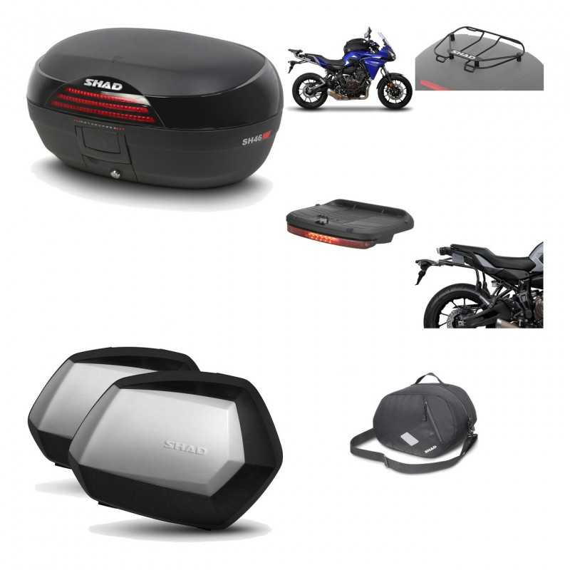 SHAD Maletas laterales + baul trasero herraje montaje accesorios 3p SH46 SH 46 NEW MODEL SC SH35 PREMIUM KIT-195527