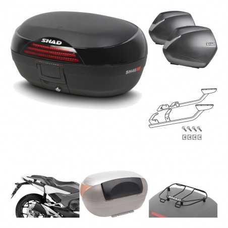 SHAD Maletas laterales + baul trasero herraje montaje accesorios 3p SH46 SH 46 NEW MODEL SH36 36 KIT-195428