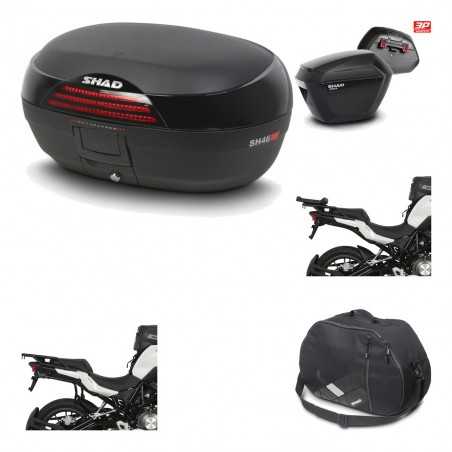 SHAD Maletas laterales + baul trasero herraje montaje bolsa interna 3p SH46 SH 46 NEW MODEL SH23 KIT-195579