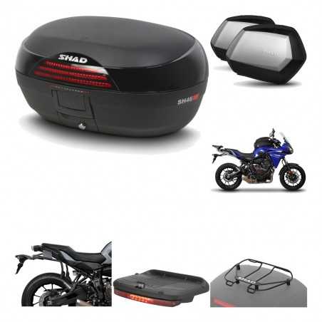 SHAD Maletas laterales + baul trasero herraje montaje accesorios 3p SH46 SH 46 NEW MODEL SC SH35 PREMIUM KIT-195528