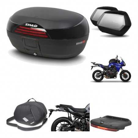 SHAD Maletas laterales + baul trasero herraje montaje accesorios 3p SH46 SH 46 NEW MODEL SC SH35 PREMIUM KIT-195479