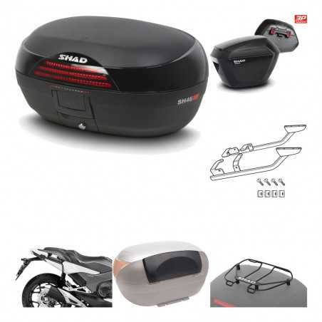 SHAD Maletas laterales + baul trasero herraje montaje accesorios 3p SH46 SH 46 NEW MODEL SH23 KIT-195429