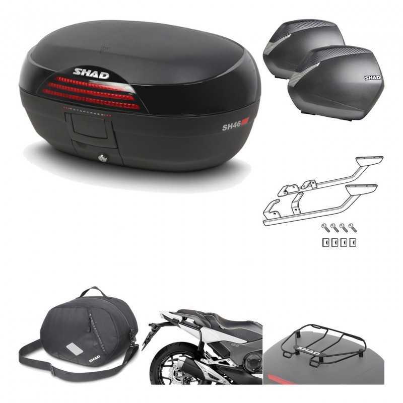 Lateral cases + back trunk + big top fitting + accessories + 3p hardware  SH46 S