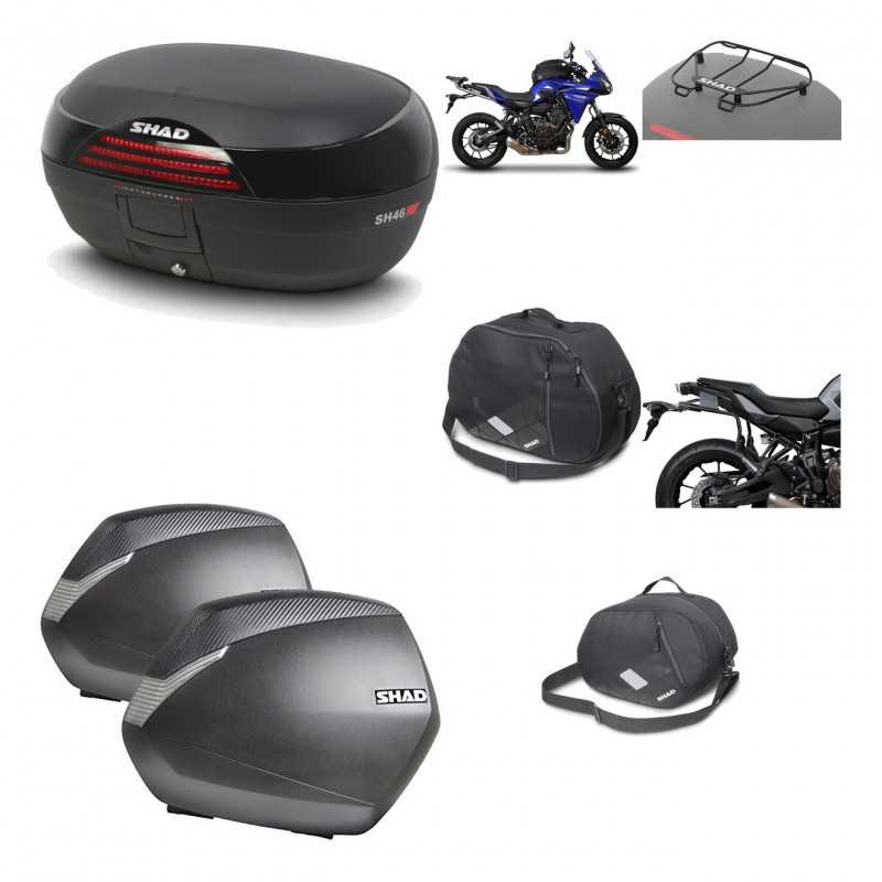 SHAD Maletas laterales + baul trasero herraje montaje accesorios 3p SH46 SH 46 NEW MODEL SH36 36 KIT-195529