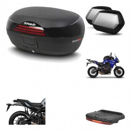 SHAD Maletas laterales + baul trasero herraje montaje luz de freno 3p SH46 SH 46 NEW MODEL SC SH35 PREMIUM KIT-195480