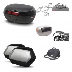 SHAD Maletas laterales + baul trasero herraje montaje accesorios 3p SH46 SH 46 NEW MODEL SC SH35 PREMIUM KIT-195431