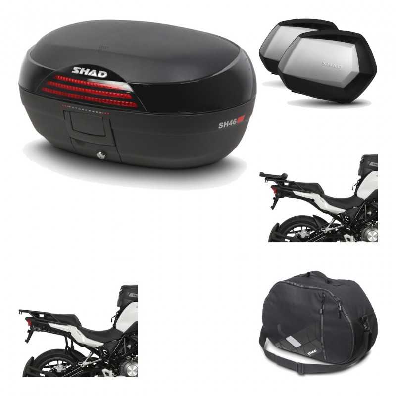 Lateral cases + back trunk + big top fitting + internal bag + 3p hardware  SH46 