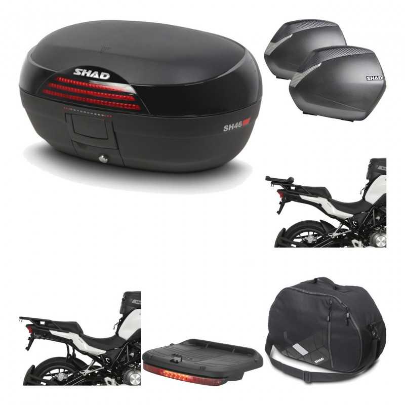 SHAD Maletas laterales + baul trasero herraje montaje accesorios 3p SH46 SH 46 NEW MODEL SH36 36 KIT-195584
