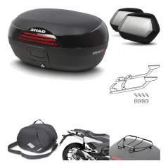 SHAD Maletas laterales + baul trasero herraje montaje accesorios 3p SH46 SH 46 NEW MODEL SC SH35 PREMIUM KIT-195383