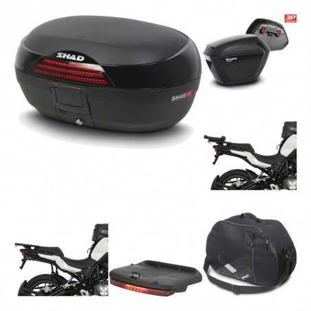SHAD Maletas laterales + baul trasero herraje montaje accesorios 3p SH46 SH 46 NEW MODEL SH23 KIT-195585