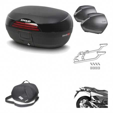 SHAD Maletas laterales + baul trasero herraje montaje 3p bolsa interna SH46 SH 46 NEW MODEL SH36 36 KIT-195283