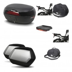 SHAD Maletas laterales + baul trasero herraje montaje accesorios 3p SH46 SH 46 NEW MODEL SC SH35 PREMIUM KIT-195587