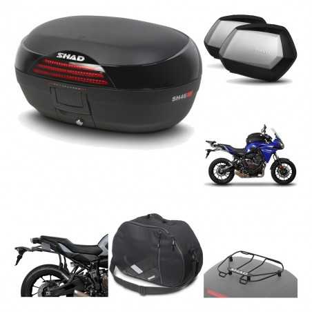 SHAD Maletas laterales + baul trasero herraje montaje accesorios 3p SH46 SH 46 NEW MODEL SC SH35 PREMIUM KIT-195534