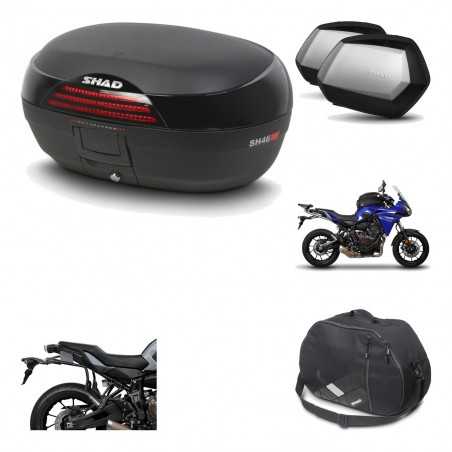 SHAD Maletas laterales + baul trasero herraje montaje bolsa interna 3p SH46 SH 46 NEW MODEL SC SH35 PREMIUM KIT-195486