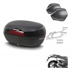 Lateral cases + back trunk + big top fitting + 3p hardware  SH46 SH 46 NEW MODEL