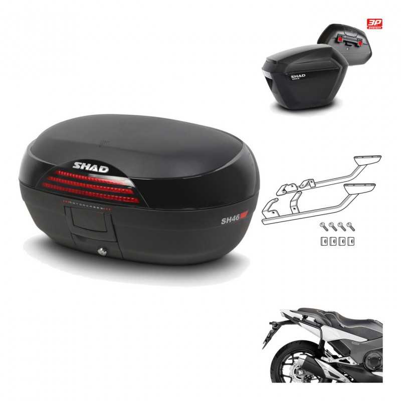Lateral cases + back trunk + big top fitting + 3p hardware  SH46 SH 46 NEW MODEL