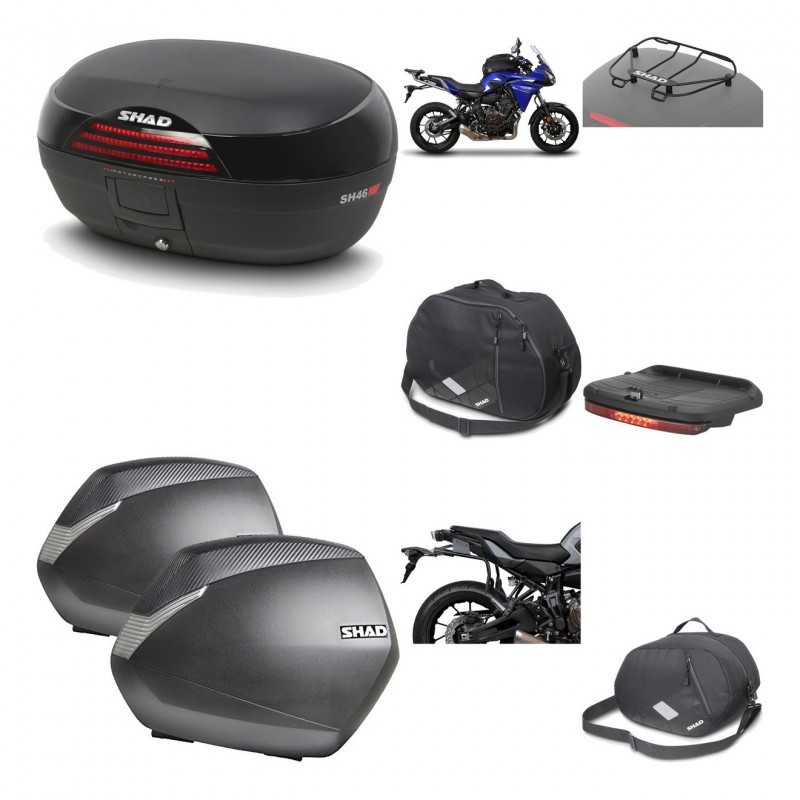 SHAD Maletas laterales + baul trasero herraje montaje accesorios 3p SH46 SH 46 NEW MODEL SH36 36 KIT-195535