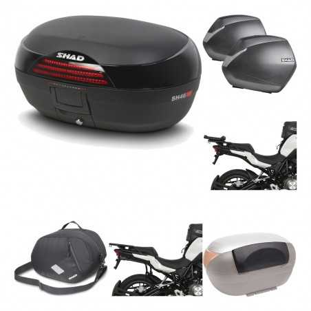 SHAD Maletas laterales + baul trasero herraje montaje accesorios 3p SH46 SH 46 NEW MODEL SH36 36 KIT-195589