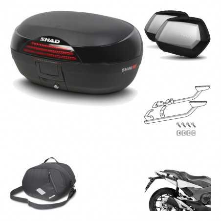 SHAD Maletas laterales + baul trasero herraje montaje 3p bolsa interna SH46 SH 46 NEW MODEL SC SH35 PREMIUM KIT-195287