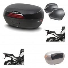 Lateral cases + back trunk + big top fitting + passenger support + 3p hardware  