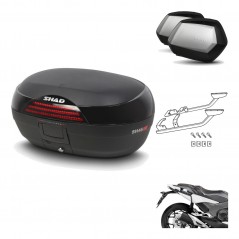 Lateral cases + back trunk + big top fitting + 3p hardware  SH46 SH 46 NEW MODEL