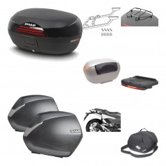 SHAD Maletas laterales + baul trasero herraje montaje accesorios 3p SH46 SH 46 NEW MODEL SH36 36 KIT-195439