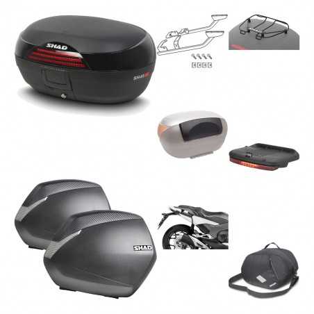 Lateral cases + back trunk + big top fitting + accessories + 3p hardware SH46 S