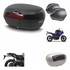 Lateral cases + back trunk + big top fitting + passenger support + 3p hardware  