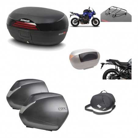SHAD Maletas laterales + baul trasero herraje montaje accesorios 3p SH46 SH 46 NEW MODEL SH36 36 KIT-195541