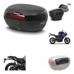 Lateral cases + back trunk + big top fitting + passenger support + 3p hardware  