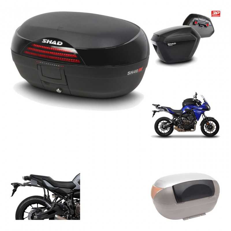 Lateral cases + back trunk + big top fitting + passenger support + 3p hardware  