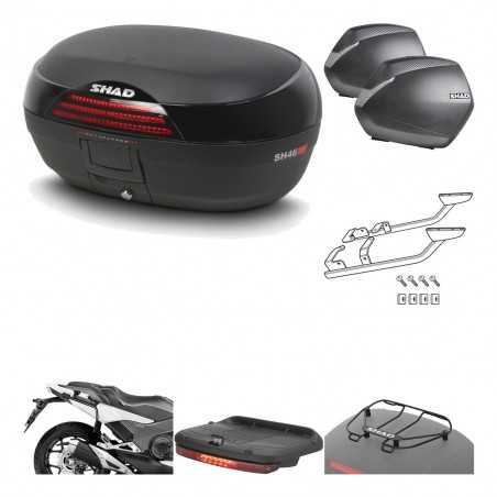 SHAD Maletas laterales + baul trasero herraje montaje accesorios 3p SH46 SH 46 NEW MODEL SH36 36 KIT-195392