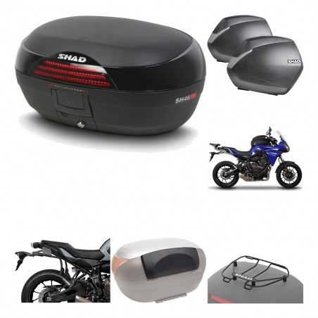 SHAD Maletas laterales + baul trasero herraje montaje accesorios 3p SH46 SH 46 NEW MODEL SH36 36 KIT-195542