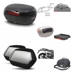 Lateral cases + back trunk + big top fitting + accessories + 3p hardware  SH46 S