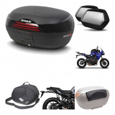 SHAD Maletas laterales + baul trasero herraje montaje accesorios 3p SH46 SH 46 NEW MODEL SC SH35 PREMIUM KIT-195497