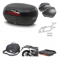 SHAD Maletas laterales + baul trasero herraje montaje accesorios 3p SH46 SH 46 NEW MODEL SH36 36 KIT-195295