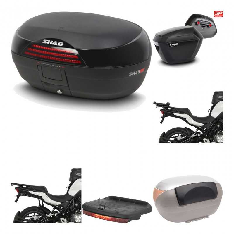 SHAD Maletas laterales + baul trasero herraje montaje accesorios 3p SH46 SH 46 NEW MODEL SH23 KIT-195597