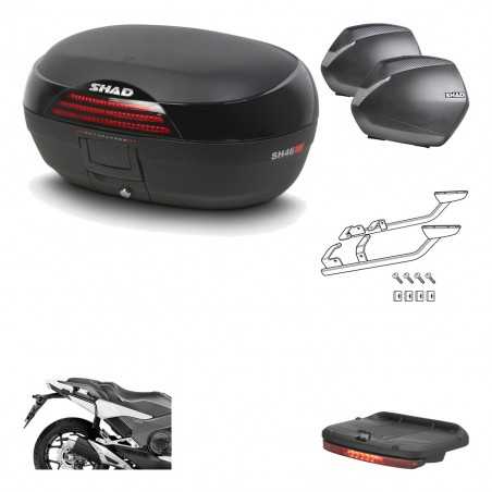 SHAD Maletas laterales + baul trasero herraje montaje luz de freno 3p SH46 SH 46 NEW MODEL SH36 36 KIT-195296