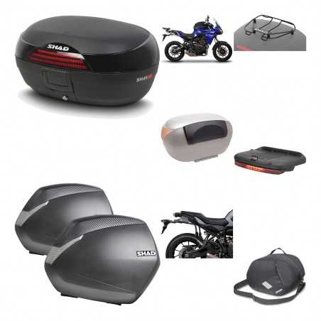 SHAD Maletas laterales + baul trasero herraje montaje accesorios 3p SH46 SH 46 NEW MODEL SH36 36 KIT-195547