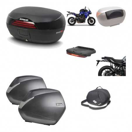 SHAD Maletas laterales + baul trasero herraje montaje accesorios 3p SH46 SH 46 NEW MODEL SH36 36 KIT-195499