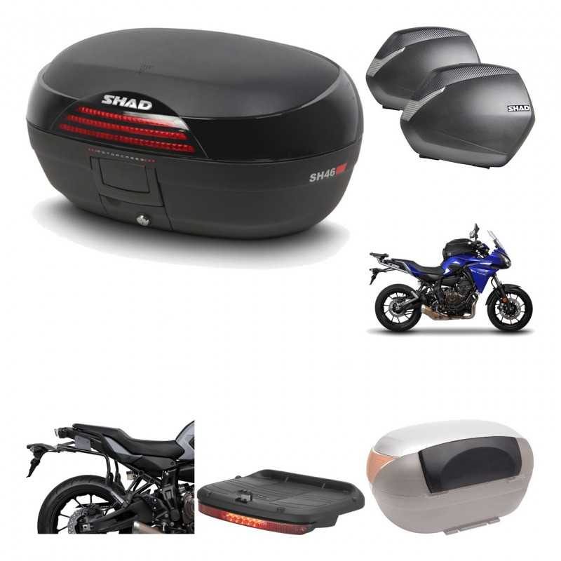SHAD Maletas laterales + baul trasero herraje montaje accesorios 3p SH46 SH 46 NEW MODEL SH36 36 KIT-195500